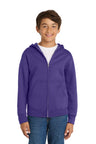 Port & Co ™  Youth Core Fleece Full-Zip Hooded Sweatshirt.  PC90YZH - Port & Company PC90YZH