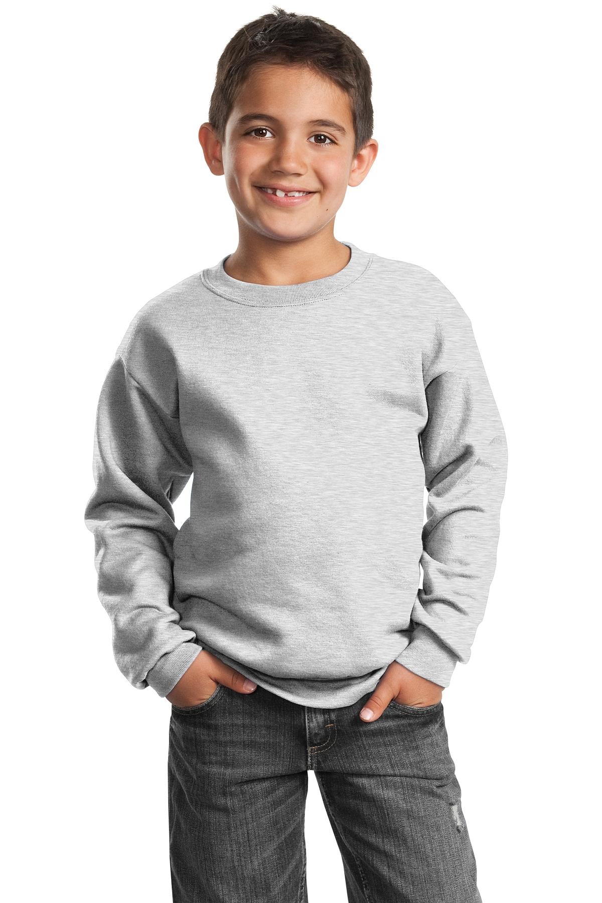 Port & Co ™  Youth Core Fleece Crewneck Sweatshirt.  PC90Y - Port & Company PC90Y