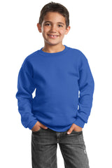 Port & Co ™  Youth Core Fleece Crewneck Sweatshirt.  PC90Y - Port & Company PC90Y