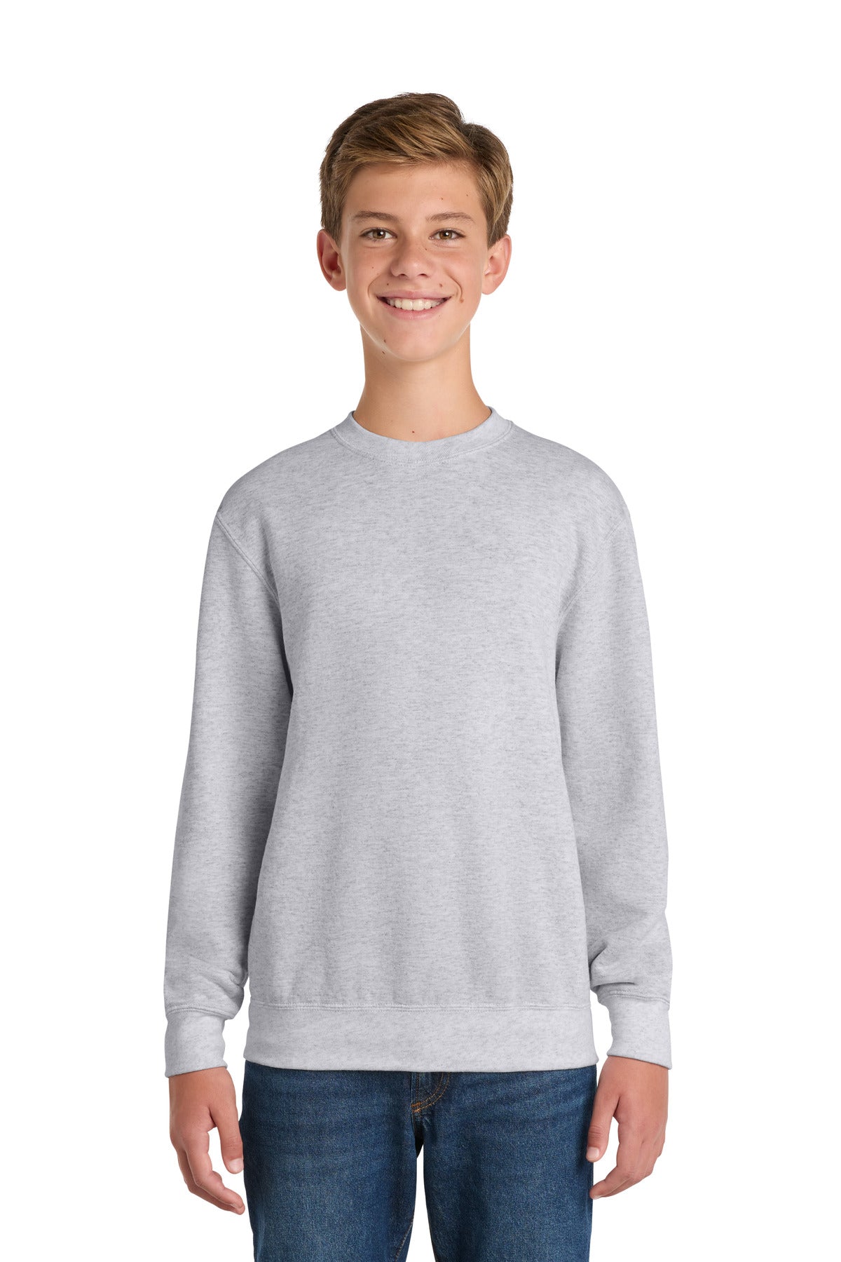 Port & Co PC90Y Youth Core Fleece Crewneck Sweatshirt | Wholesale Youth Crewnecks