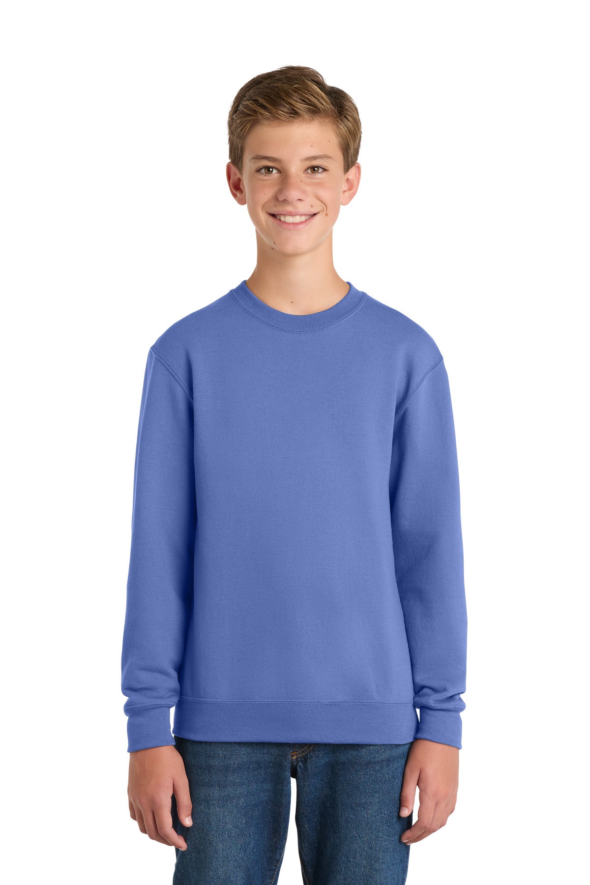 Port & Co ™  Youth Core Fleece Crewneck Sweatshirt.  PC90Y - Port & Co PC90Y