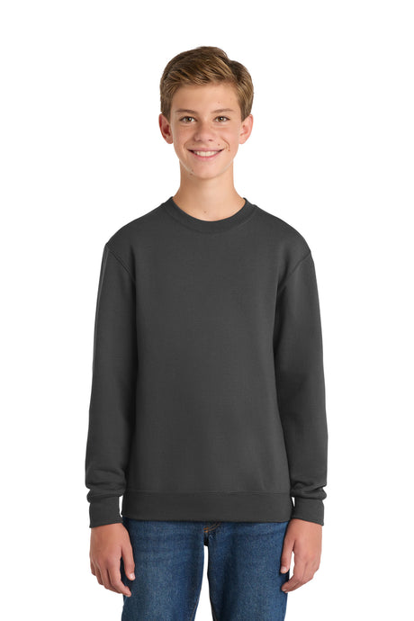Port & Co PC90Y Youth Core Fleece Crewneck Sweatshirt | Wholesale Youth Crewnecks