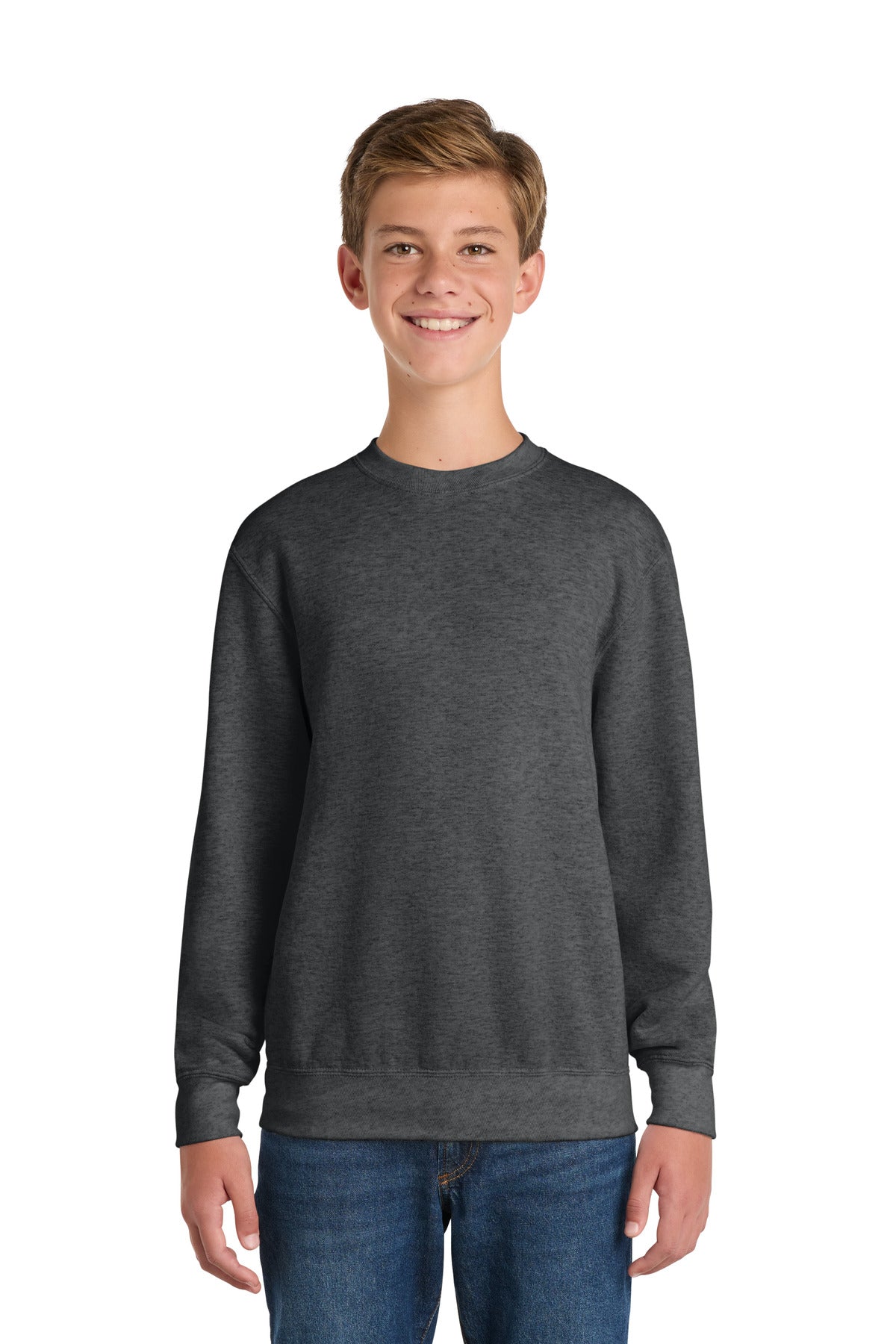 Port & Co ™  Youth Core Fleece Crewneck Sweatshirt.  PC90Y - Port & Co PC90Y