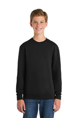 Port & Co PC90Y Youth Core Fleece Crewneck Sweatshirt | Wholesale Youth Crewnecks