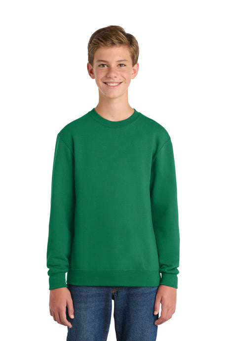 Port & Co PC90Y Youth Core Fleece Crewneck Sweatshirt | Wholesale Youth Crewnecks