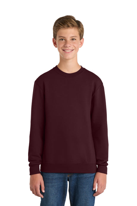 Port & Co PC90Y Youth Core Fleece Crewneck Sweatshirt | Wholesale Youth Crewnecks