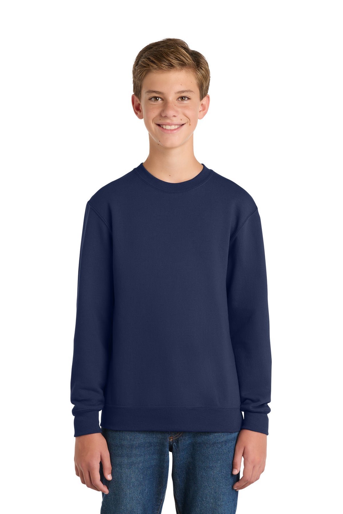 Port & Co ™  Youth Core Fleece Crewneck Sweatshirt.  PC90Y - Port & Co PC90Y