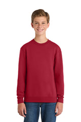 Port & Co ™  Youth Core Fleece Crewneck Sweatshirt.  PC90Y - Port & Co PC90Y