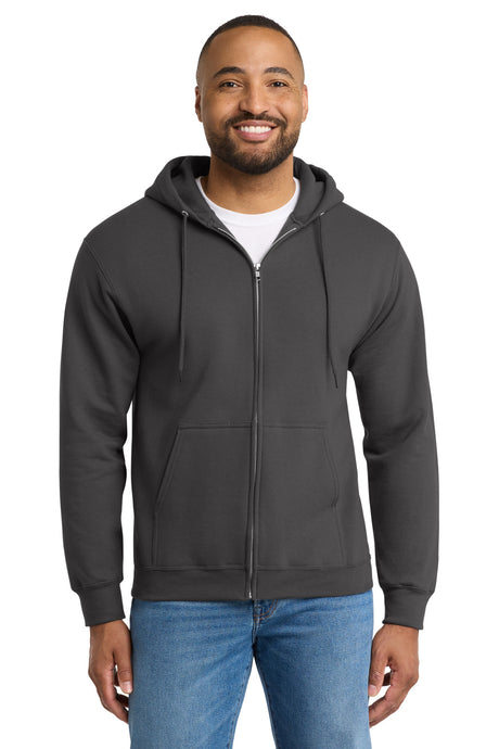 Port & Company PC90ZHT Tall Essential Fleece Full-Zip Hoodie | Port & Co PC90ZHT