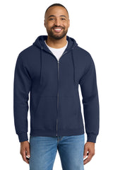 Port & Co ™  Tall Essential Fleece Full-Zip Hooded Sweatshirt. PC90ZHT - Port & Company PC90ZHT