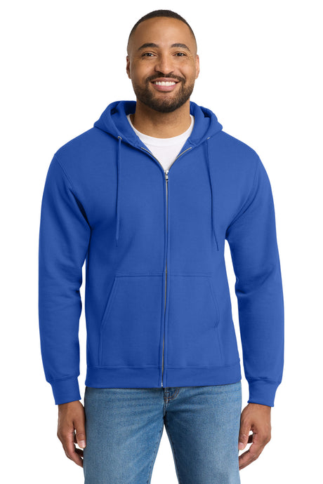 Port & Co ™  Tall Essential Fleece Full-Zip Hooded Sweatshirt. PC90ZHT - Port & Company PC90ZHT