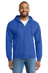 Port & Co ™  Tall Essential Fleece Full-Zip Hooded Sweatshirt. PC90ZHT - Port & Co PC90ZHT