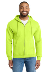 Port & Co ™  Tall Essential Fleece Full-Zip Hooded Sweatshirt. PC90ZHT - Port & Company PC90ZHT