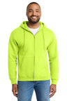 Port & Co ™  Tall Essential Fleece Full-Zip Hooded Sweatshirt. PC90ZHT - Port & Company PC90ZHT