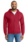 Port & Company PC90ZH Essential Fleece Full-Zip Hooded Sweatshirt | Port & Co PC90ZH