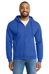 Port & Company PC90ZH Essential Fleece Full-Zip Hooded Sweatshirt | Port & Co PC90ZH