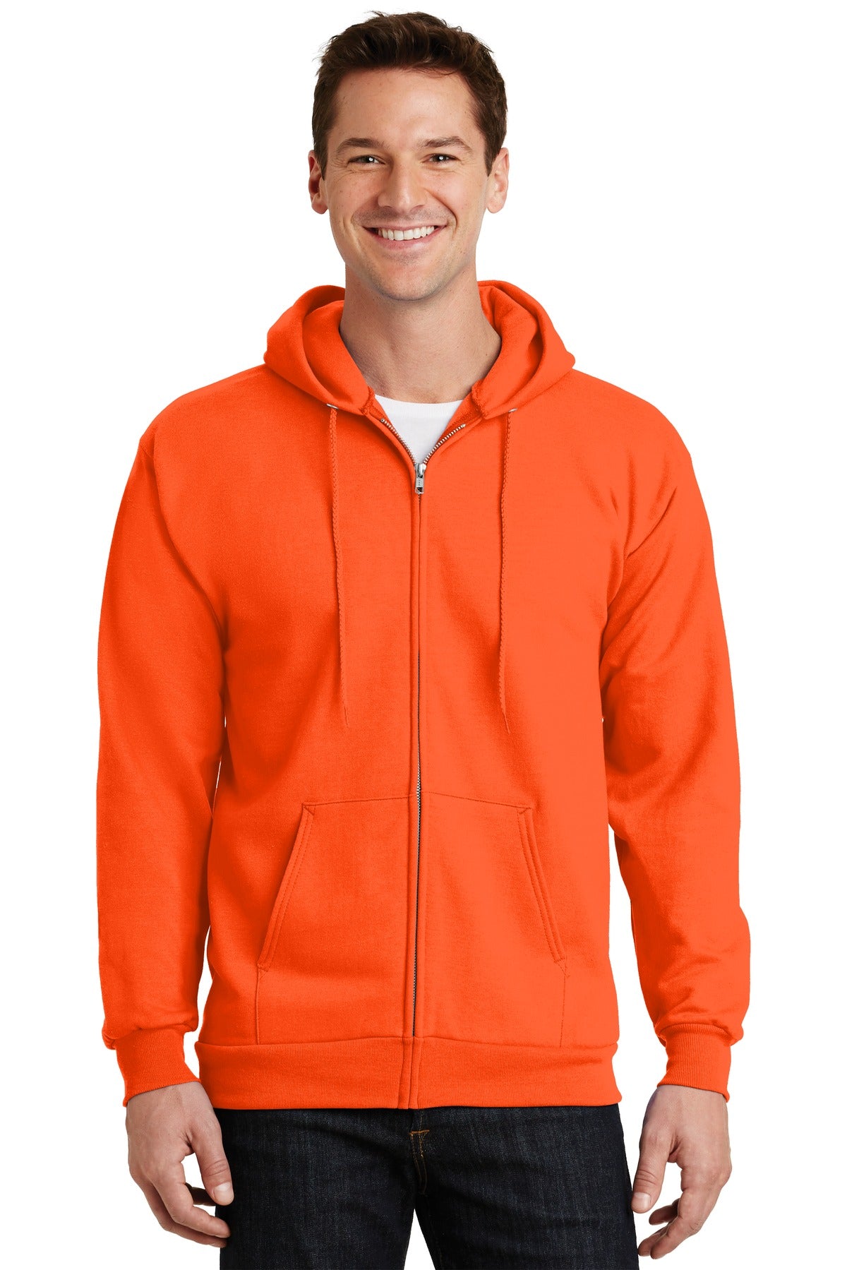Port & Co ™  Essential Fleece Full-Zip Hooded Sweatshirt.  PC90ZH - Port & Company PC90ZH