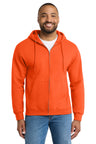 Port & Company PC90ZH Essential Fleece Full-Zip Hooded Sweatshirt | Port & Co PC90ZH