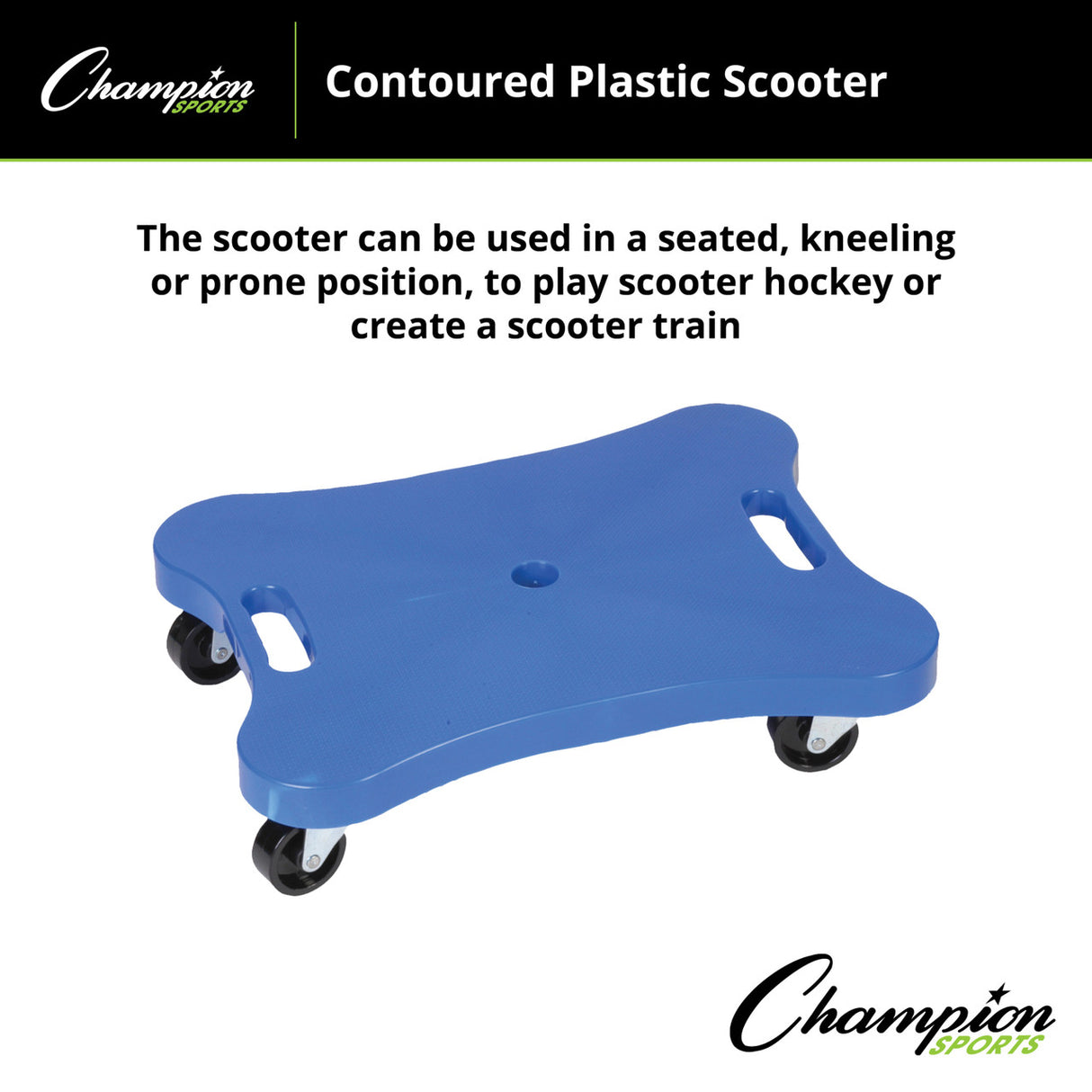 Champion Sports CONTOURED PLASTIC SCOOTER