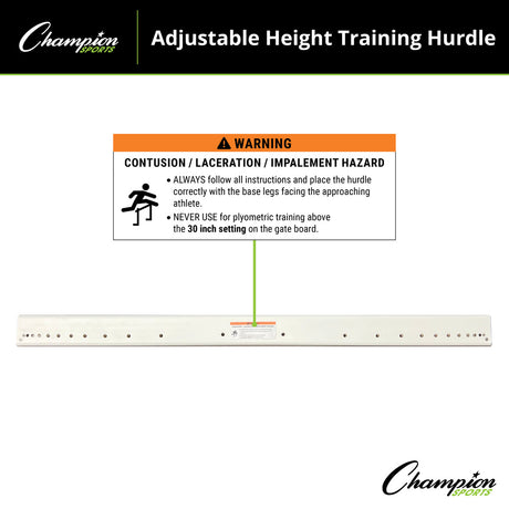 Champion Sports ADJUSTABLE TRAINING HURDLE