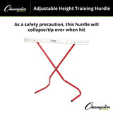 Champion Sports ADJUSTABLE TRAINING HURDLE