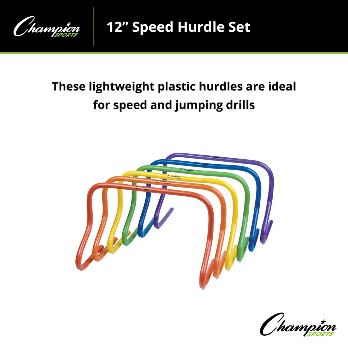 Champion Sports SPEED HURDLE 12" H, SINGLE