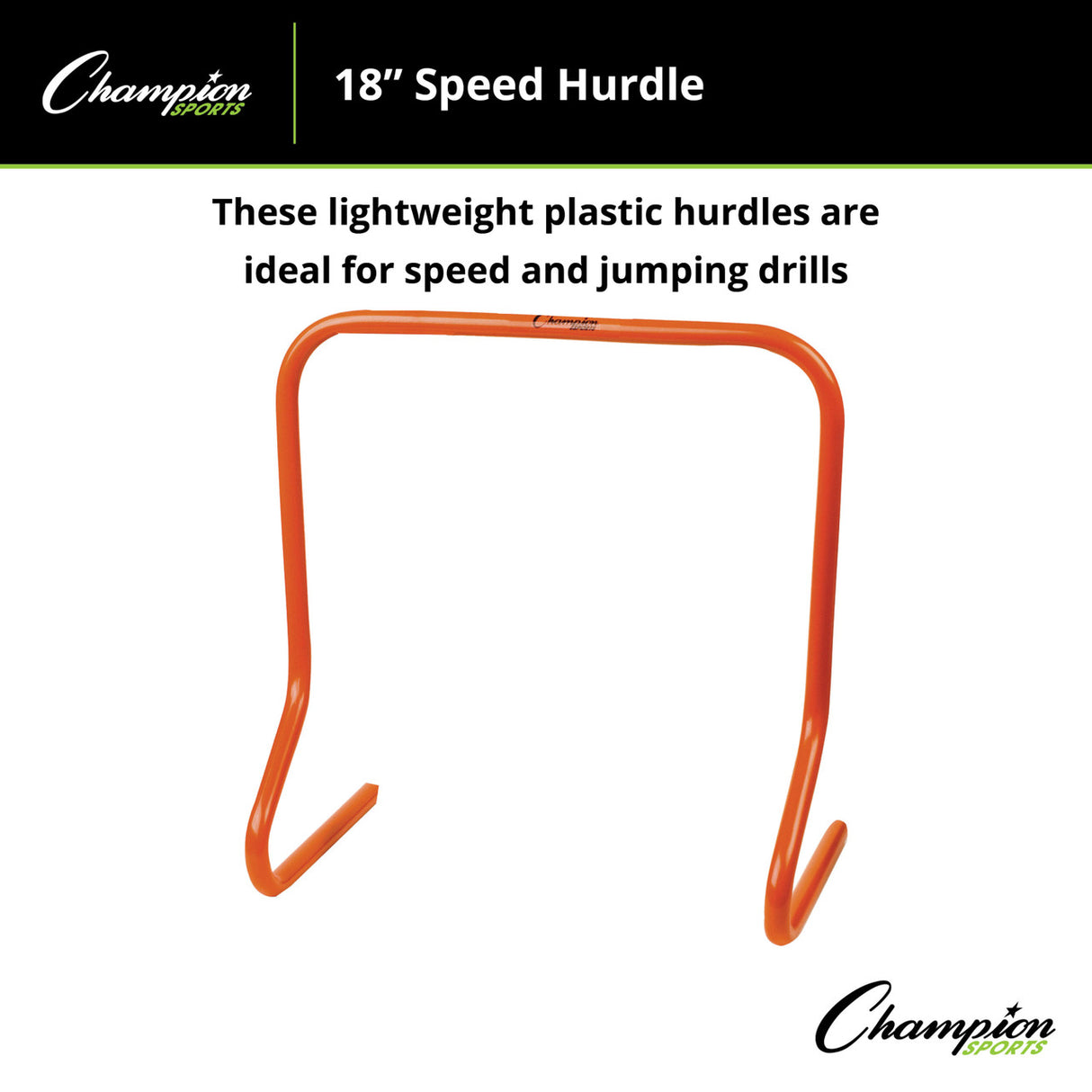 Champion Sports SPEED HURDLE 12" H, SINGLE