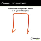 Champion Sports SPEED HURDLE 12" H, SINGLE