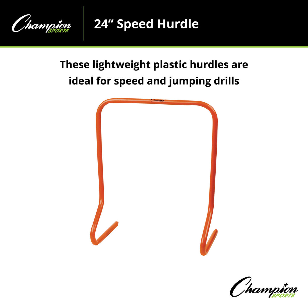Champion Sports SPEED HURDLE 12" H, SINGLE