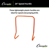 Champion Sports SPEED HURDLE 12" H, SINGLE