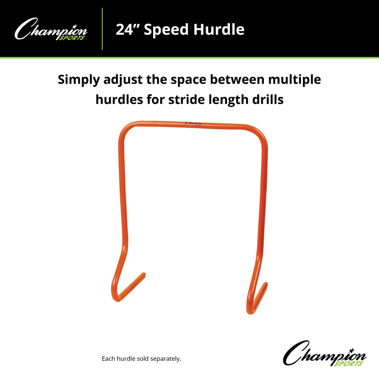 Champion Sports SPEED HURDLE 12" H, SINGLE