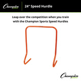 Champion Sports SPEED HURDLE 12" H, SINGLE