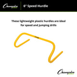 Champion Sports SPEED HURDLE 12" H, SINGLE