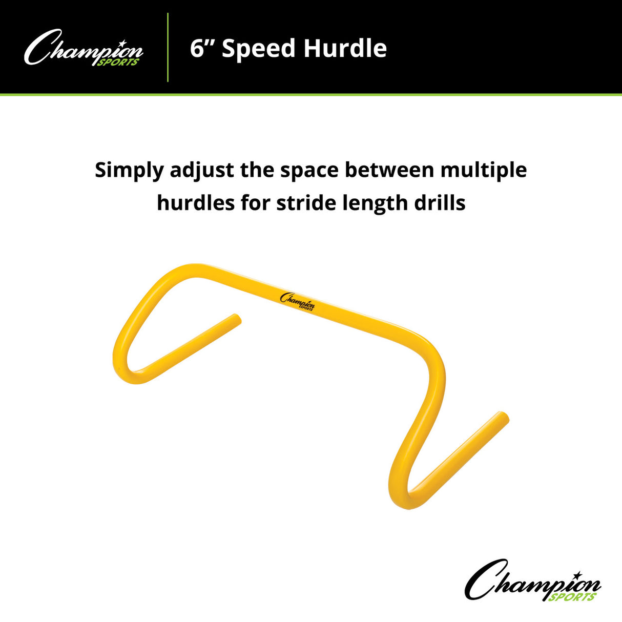 Champion Sports SPEED HURDLE 12" H, SINGLE