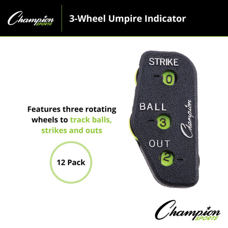 Champion Sports 3-WHEEL UMPIRE INDICATOR