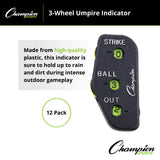 Champion Sports 3-WHEEL UMPIRE INDICATOR