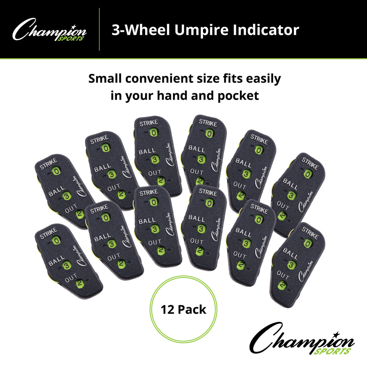 Champion Sports 3-WHEEL UMPIRE INDICATOR