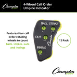 Champion Sports 4-WHEEL CALL ORDER UMPIRE INDICATOR