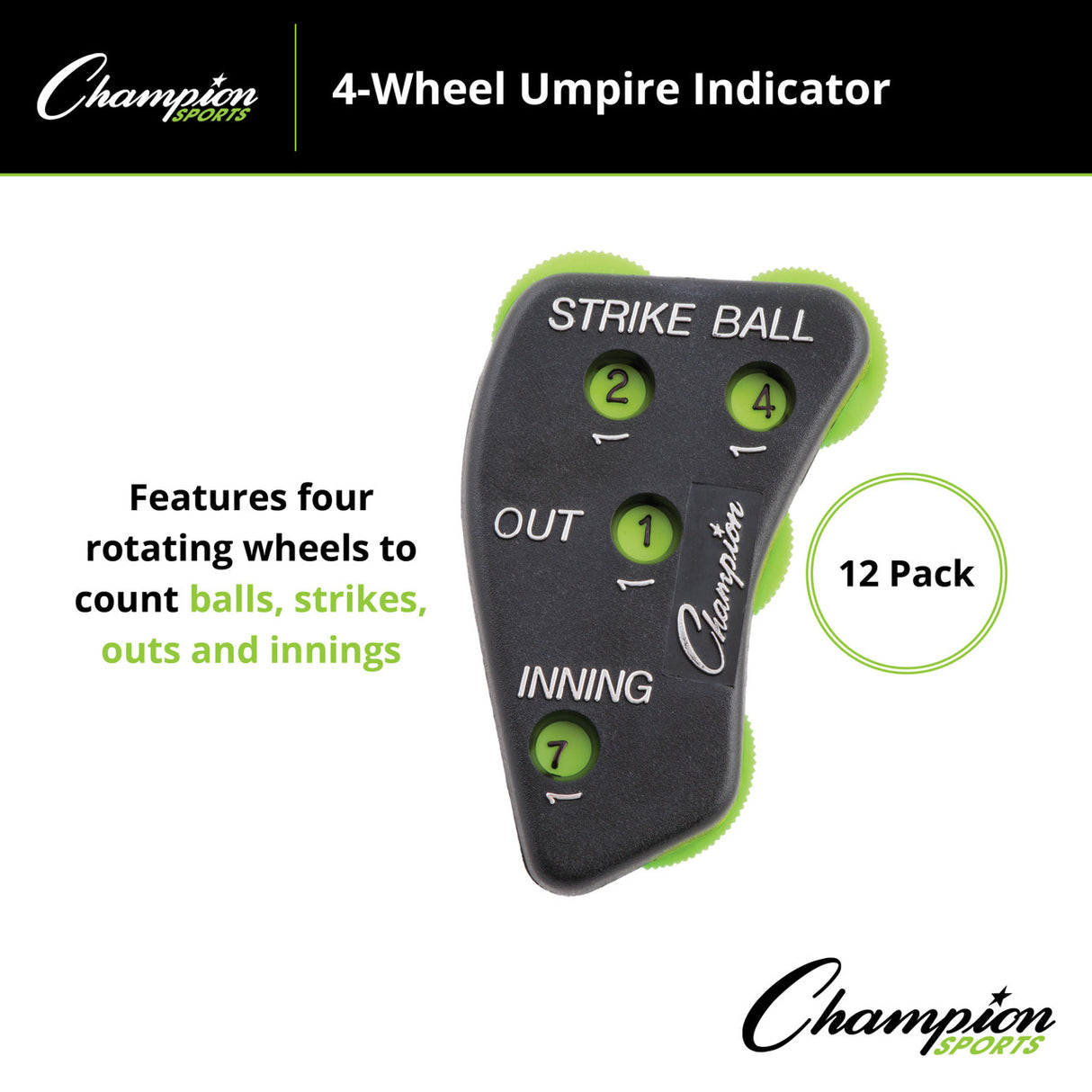 Champion Sports 4-WHEEL UMPIRE INDICATOR