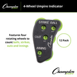 Champion Sports 4-WHEEL UMPIRE INDICATOR