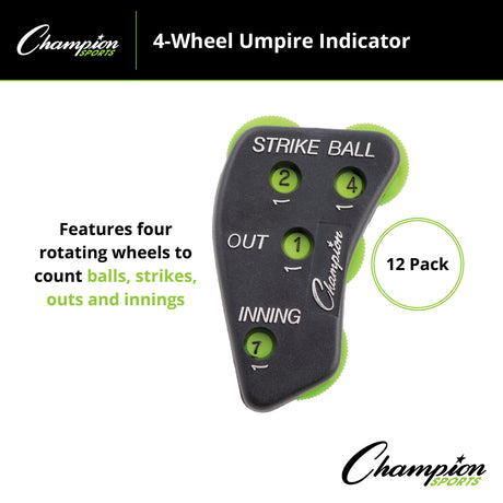 Champion Sports 4-WHEEL UMPIRE INDICATOR