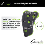 Champion Sports 4-WHEEL UMPIRE INDICATOR