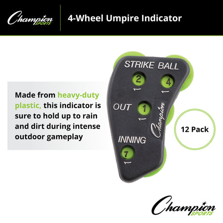Champion Sports 4-WHEEL UMPIRE INDICATOR
