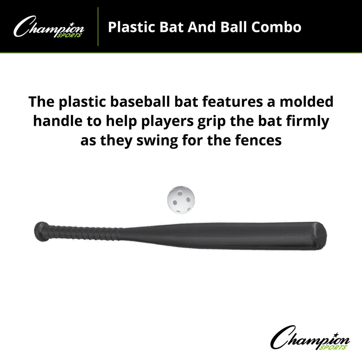 Champion Sports PLASTIC BAT AND BALL SET