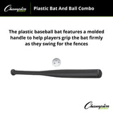 Champion Sports PLASTIC BAT AND BALL SET
