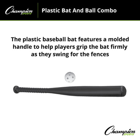 Champion Sports PLASTIC BAT AND BALL SET