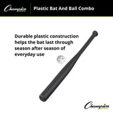 Champion Sports PLASTIC BAT AND BALL SET
