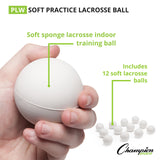 SPONGE LACROSSE BALLS WHITE