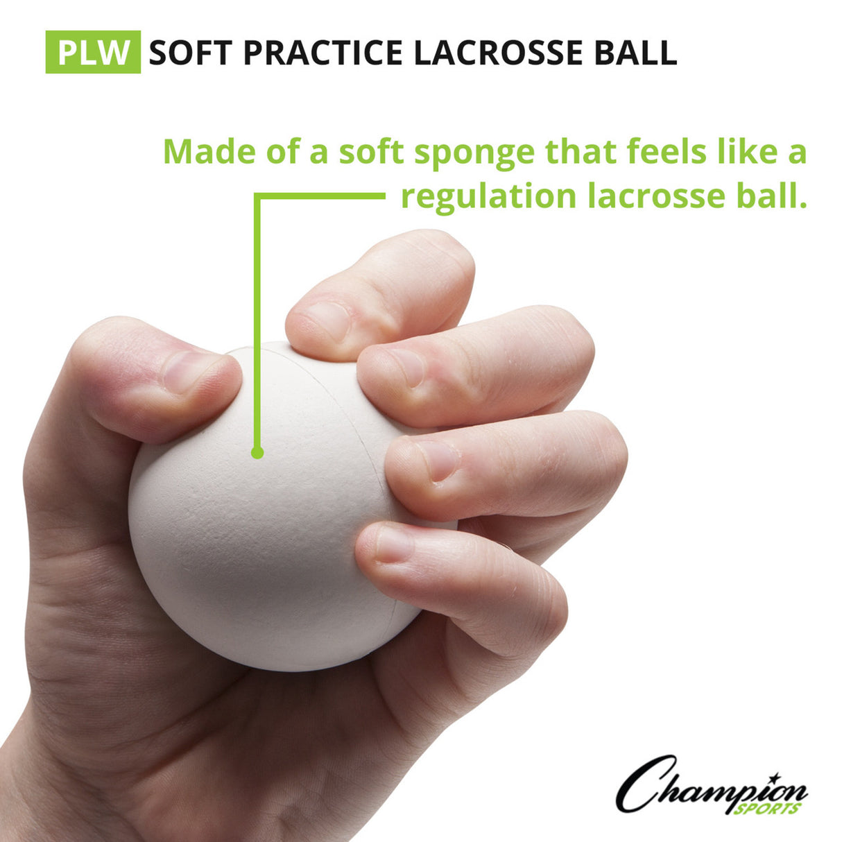 SPONGE LACROSSE BALLS WHITE