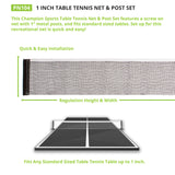 Champion Sports TABLE TENNIS NET AND POST 0.5" H